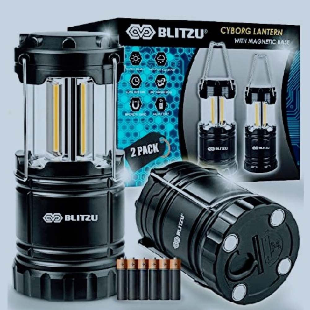 LED Lantern with Magnetic Base [2 PACK]